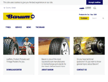 Tablet Screenshot of barum-tyres.com